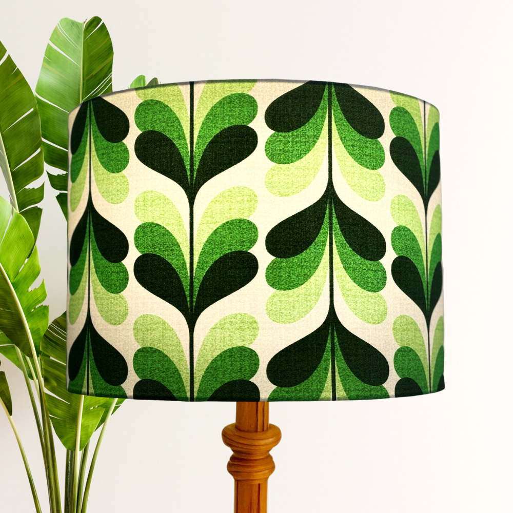 Retro Green Lampshade image 0