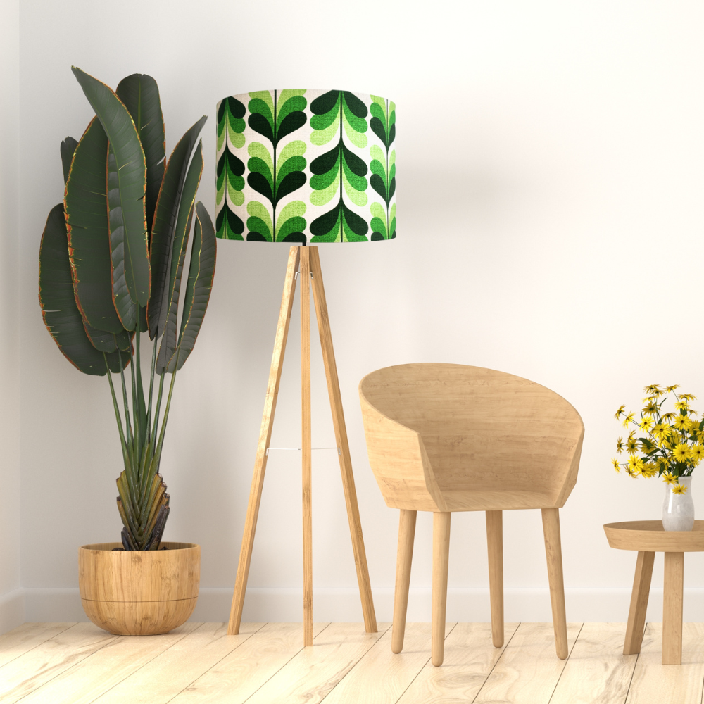Retro Green Lampshade image 1