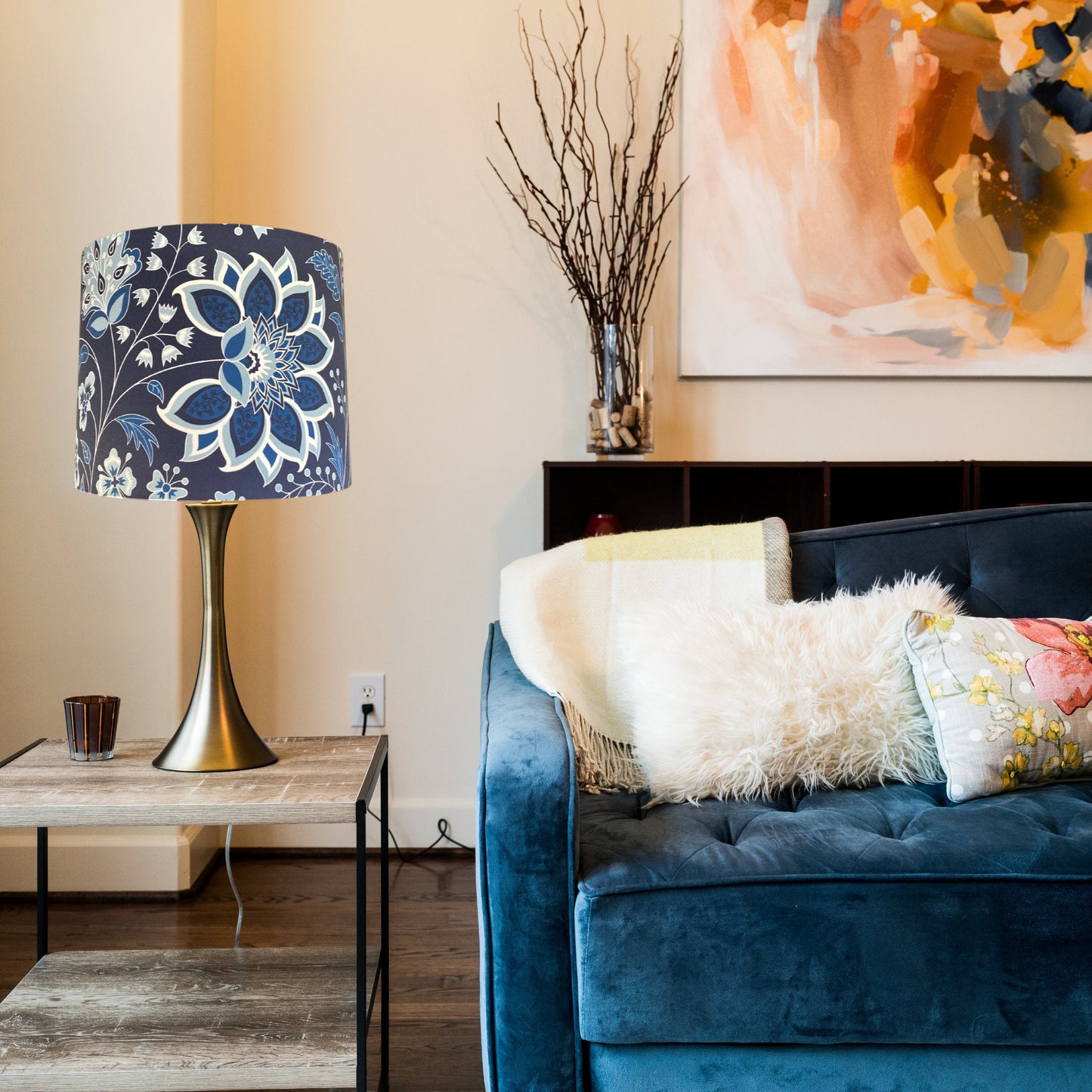 Dutch Navy lampshade | Hamptons lampshade image 4