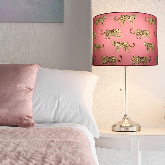 Pink Leopards Lampshade image 2