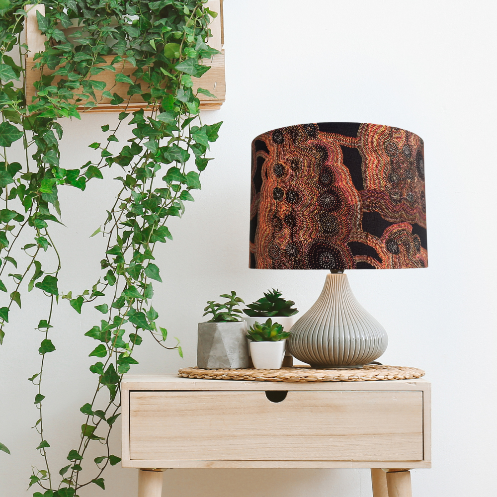Warlu Mina Mina Aboriginal Lampshade image 3
