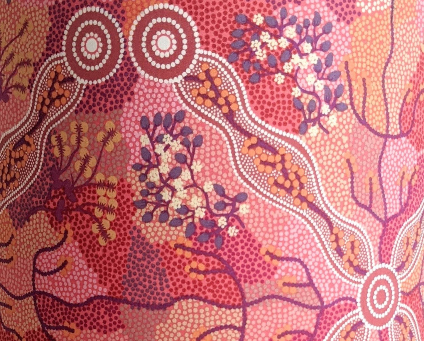 Aboriginal Bush Tomato Pink lampshade | Aboriginal lampshade image 5
