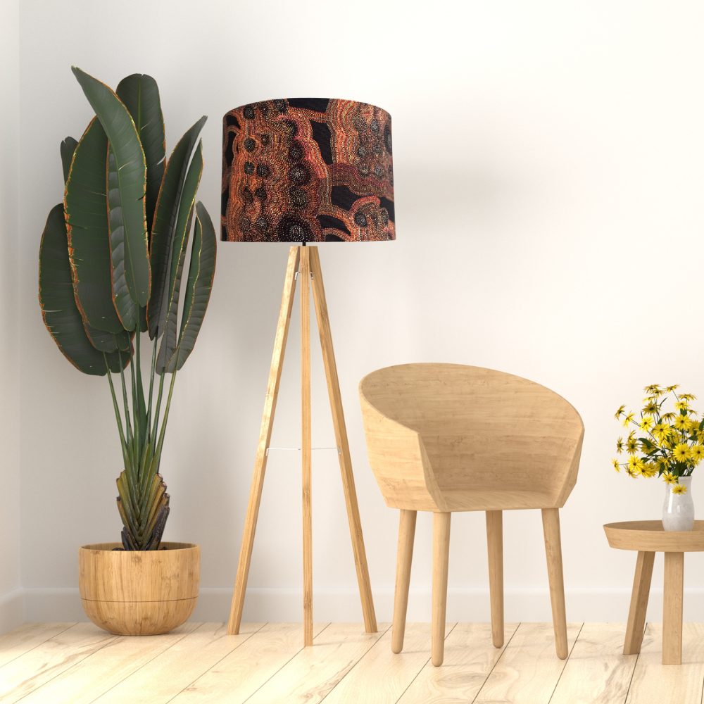 Warlu Mina Mina Aboriginal Lampshade image 1