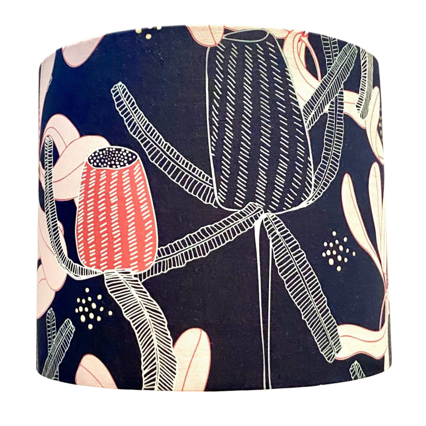 Navy Banksia lampshade