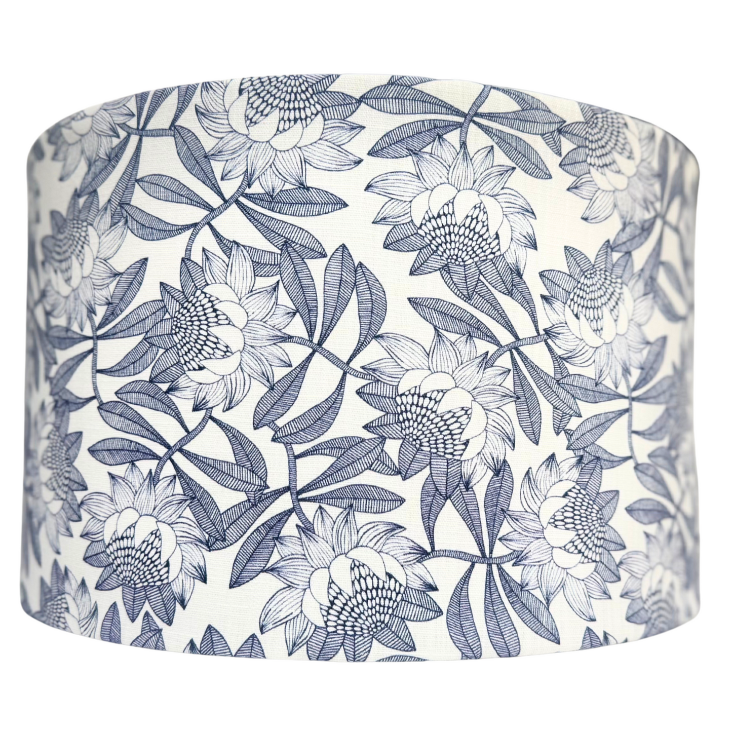 Linen Chinoiserie lampshade