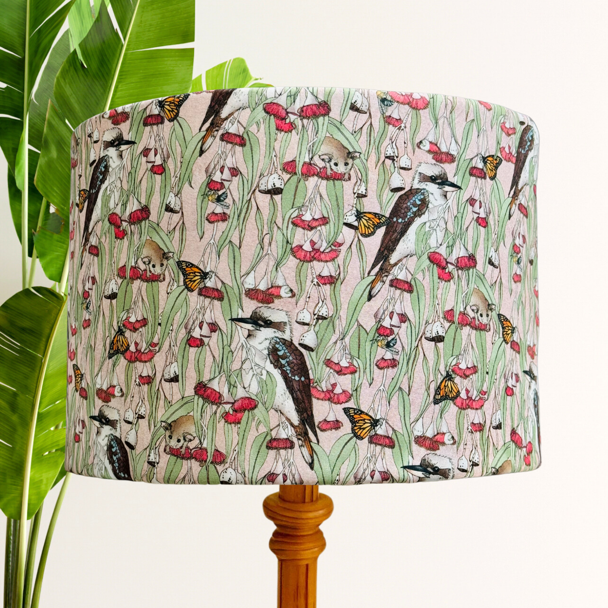 Kookaburras and Possums lampshade image 0