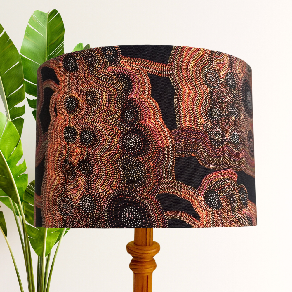 Warlu Mina Mina Aboriginal Lampshade image 0