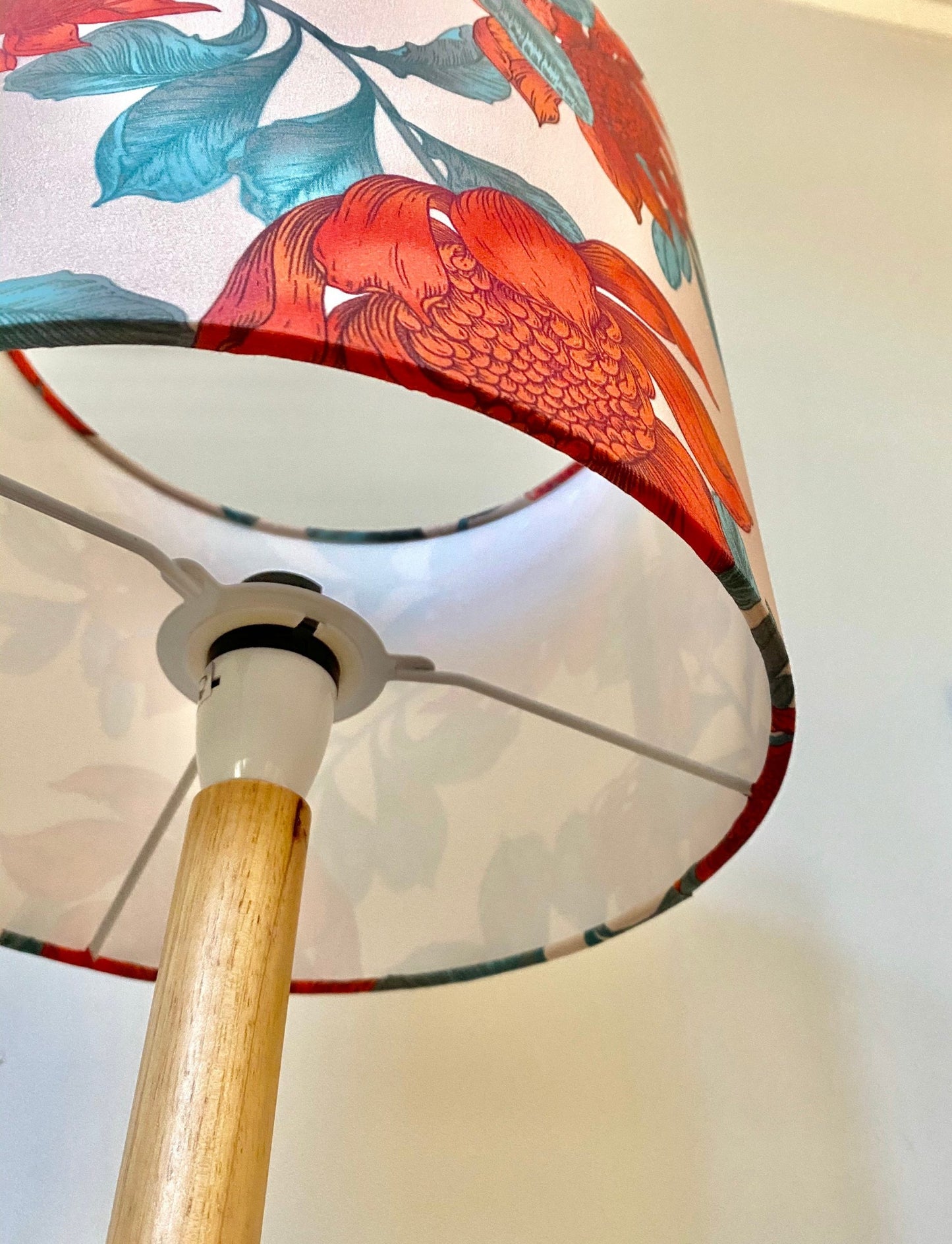 Red Waratah lampshade | Australian flower light shade | image 3