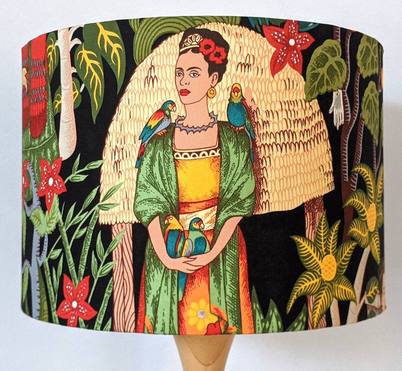 Frida's Garden black lampshade, Frida lampshade image 2