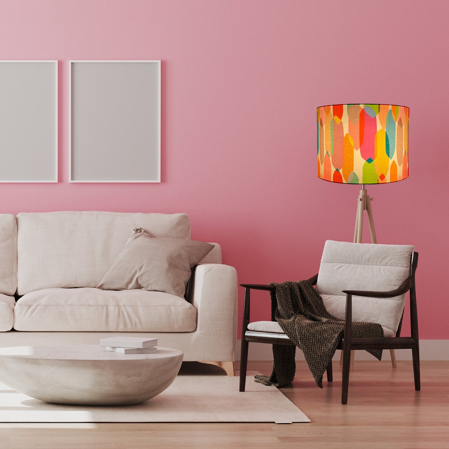 Multi Colour Mid Century lampshade image 7