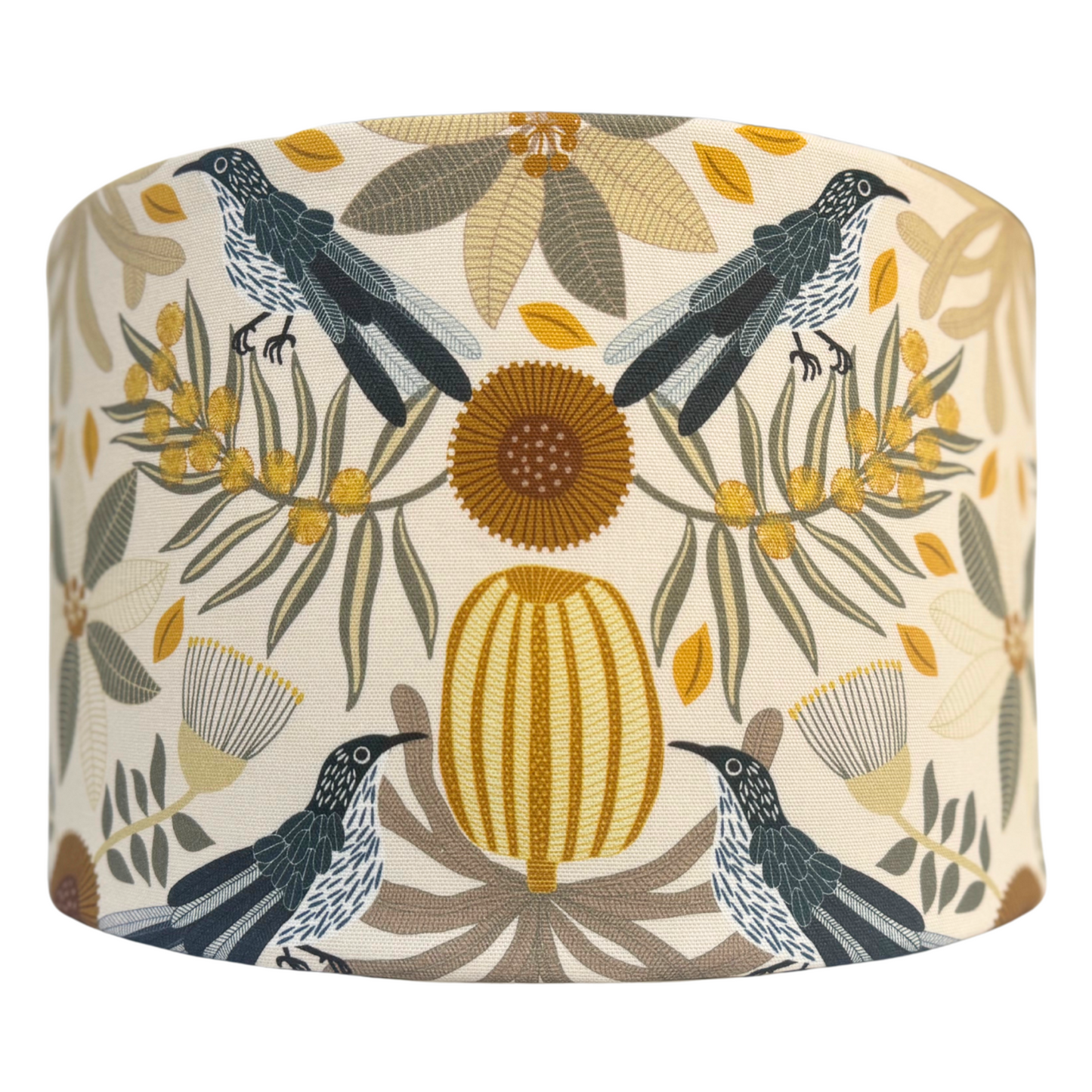 Wattlebird Canvas lampshade