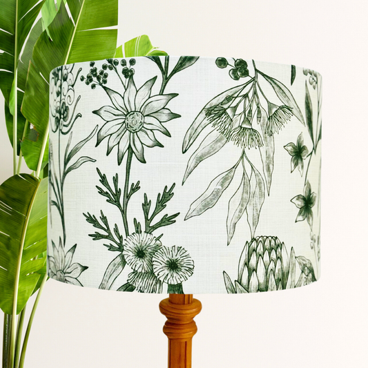 Linen Green Australiana Lampshade image 0