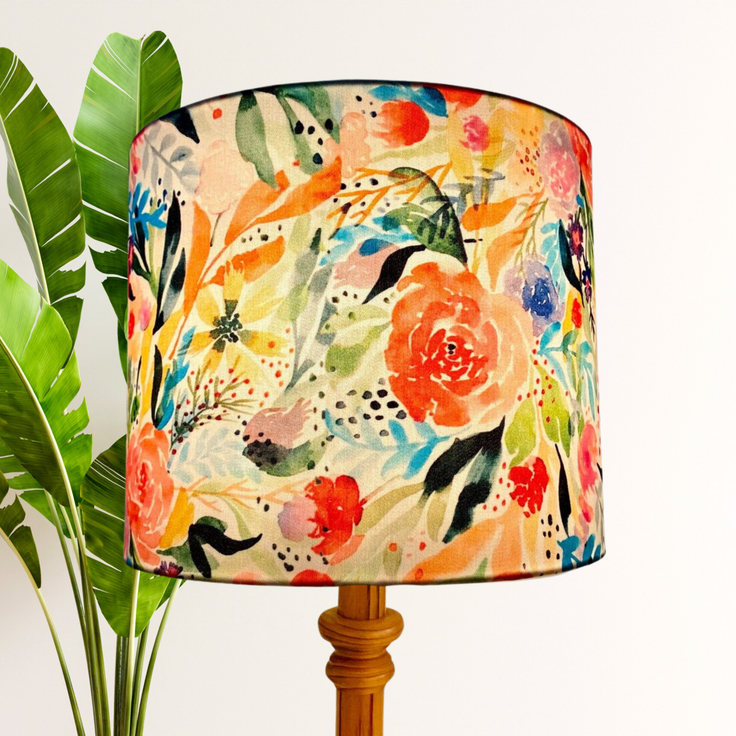 Aquarelle floral lampshade image 0