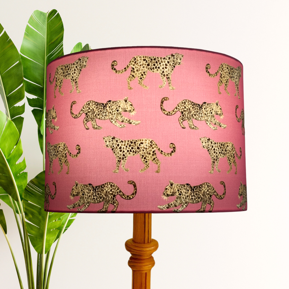 Pink Leopards Lampshade image 0