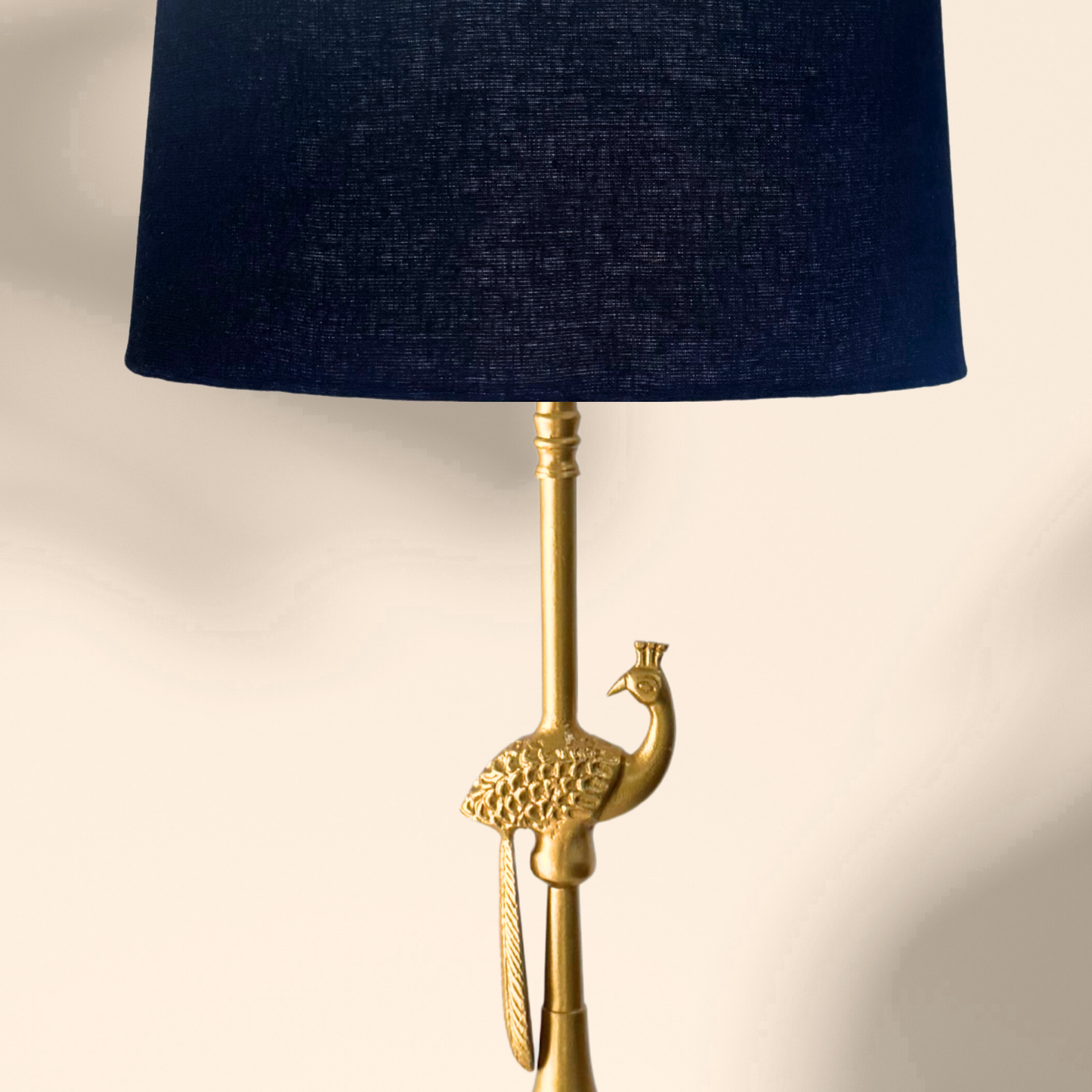 Linen black - Peacock Table lamp