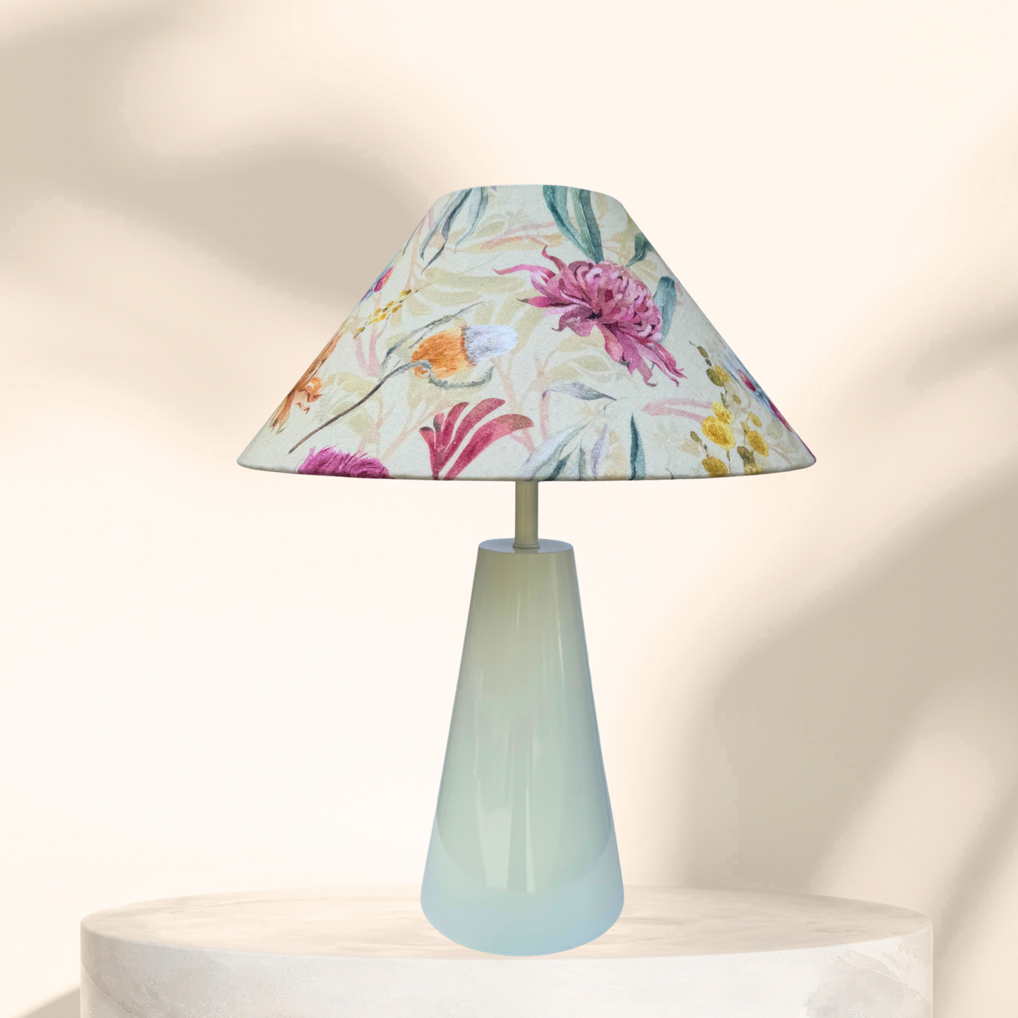 Australian Garden- Cone Ivory Table lamp