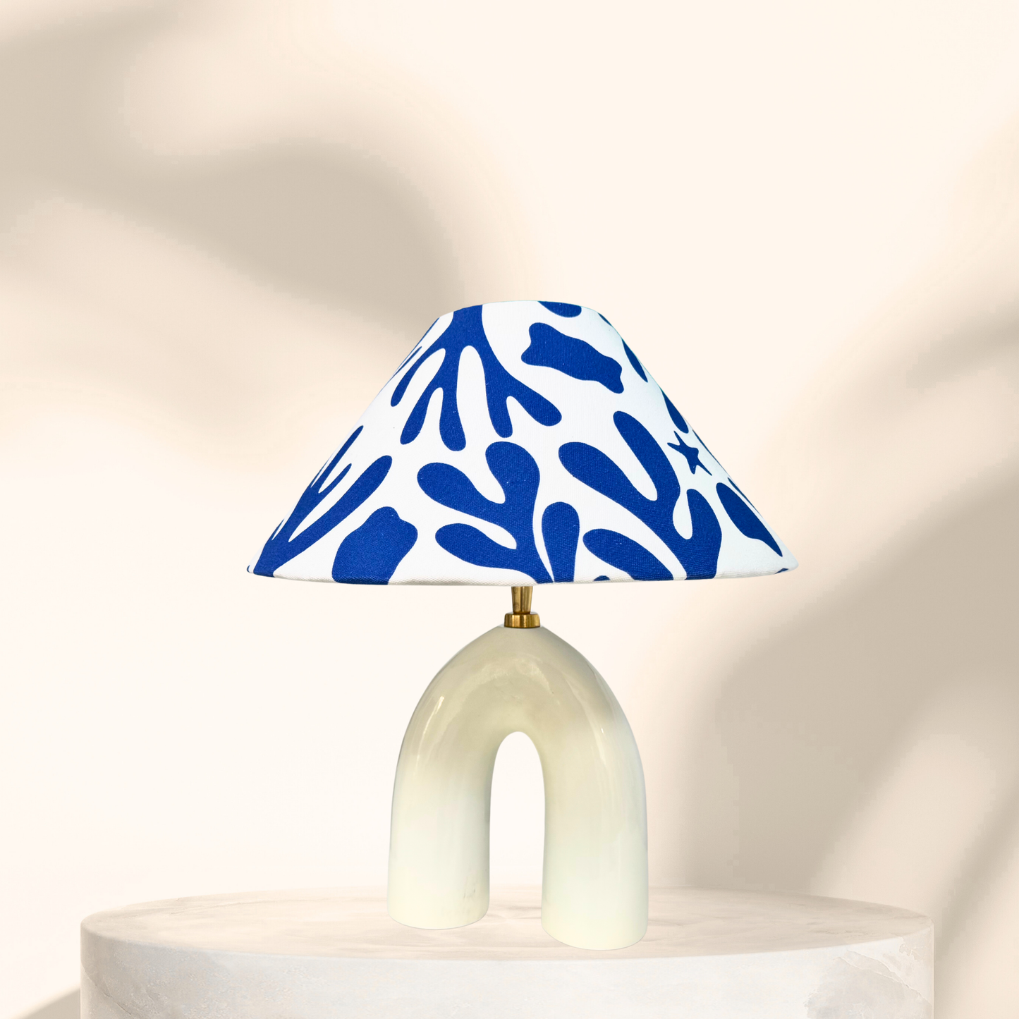 Blue Corals- Ivory Byron Table lamp