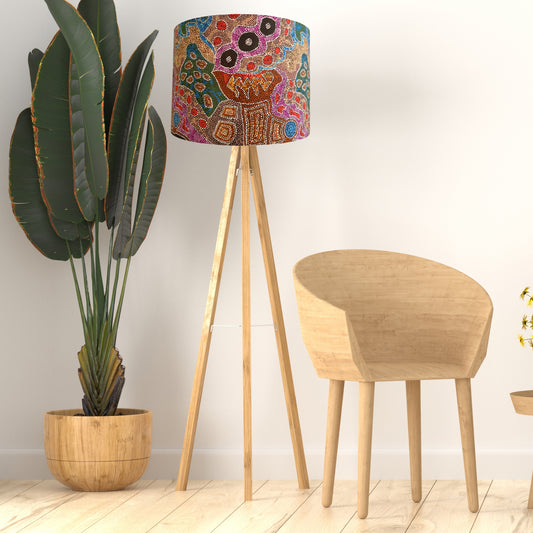 Desert Fringe Rush Aboriginal Lampshade