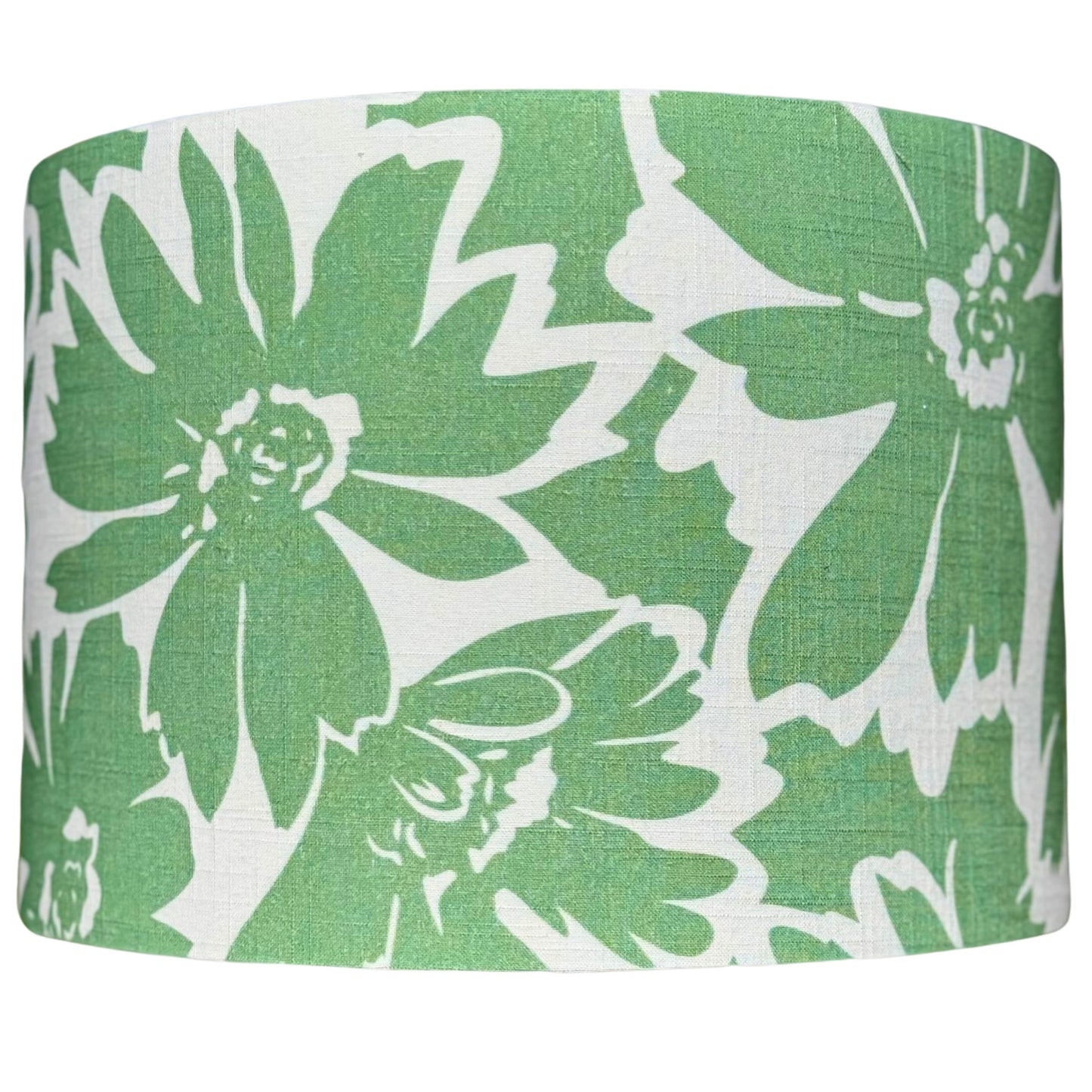 Linen Green Floral lampshade