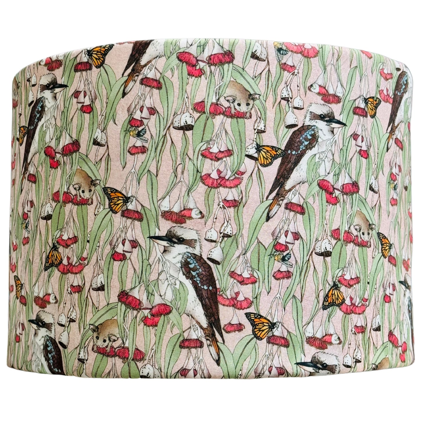 Kookaburras and Possums lampshade