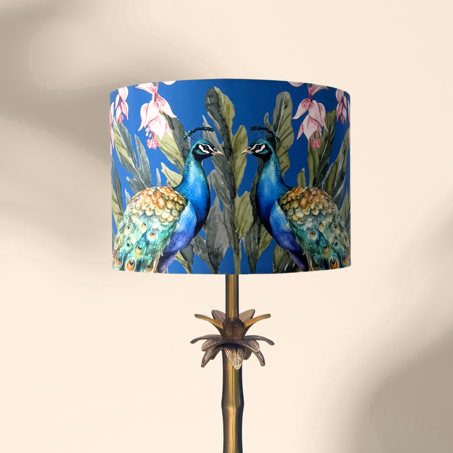 Peacock - Palm Brass Table lamp