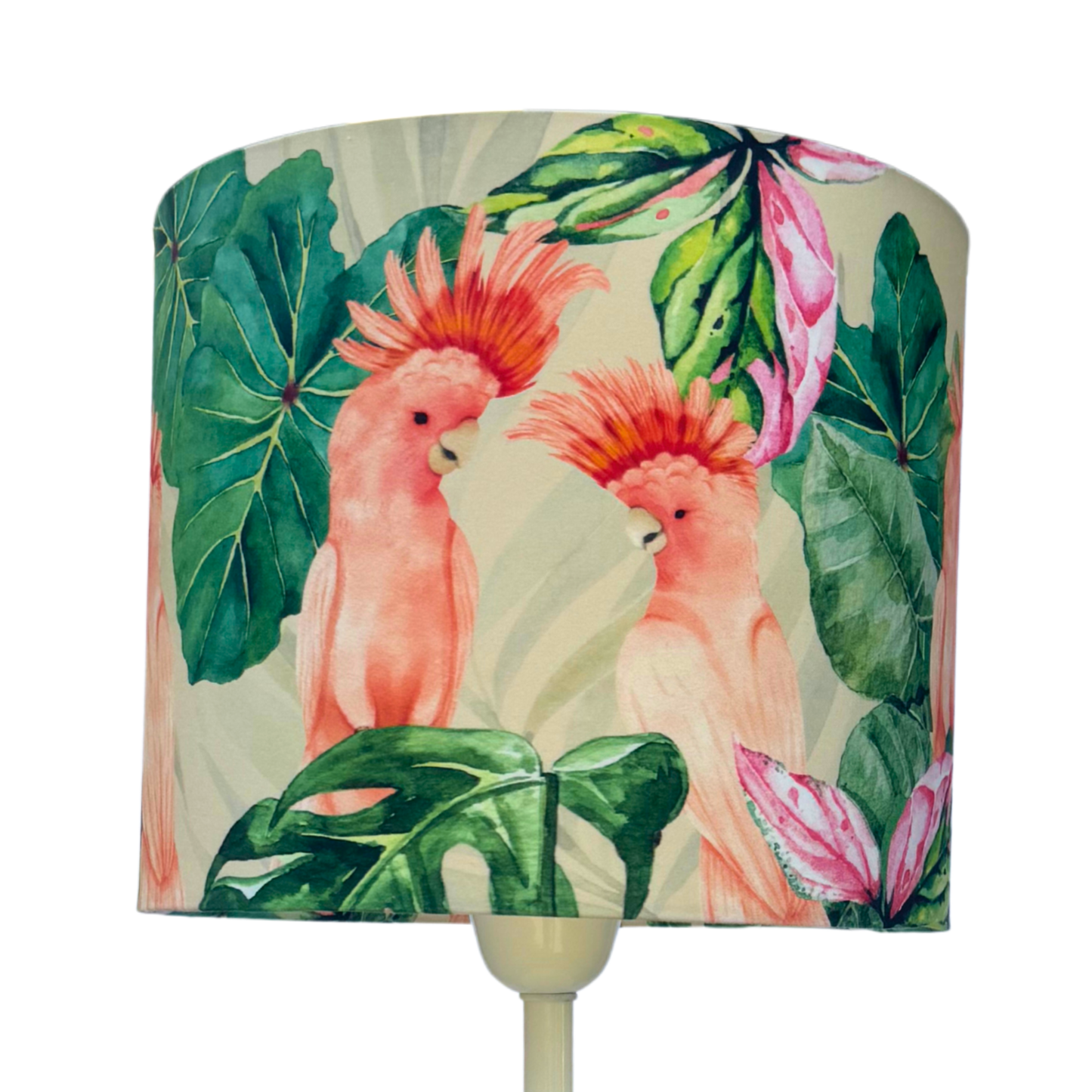 Pink Cockatoo - Brighton Ivory Table lamp
