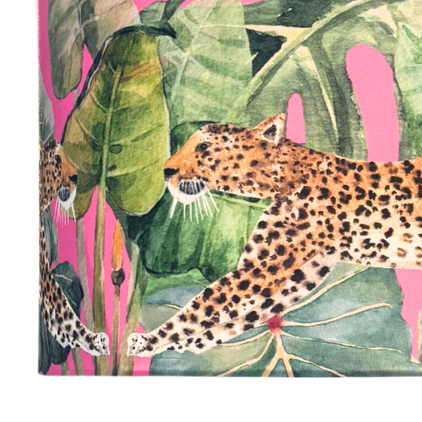 Wild Leopards pink lamp shade *Ready-Made*
