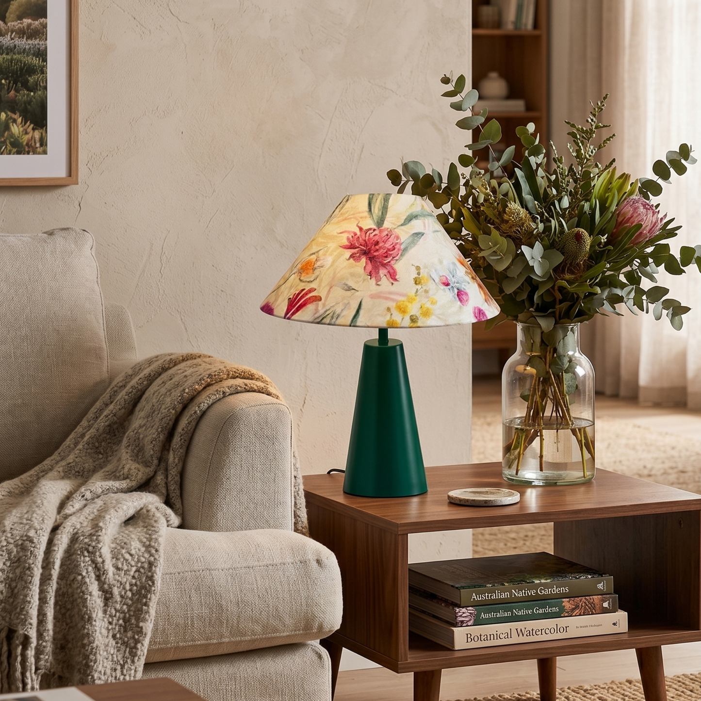 Australian Garden - Cone Green Table lamp