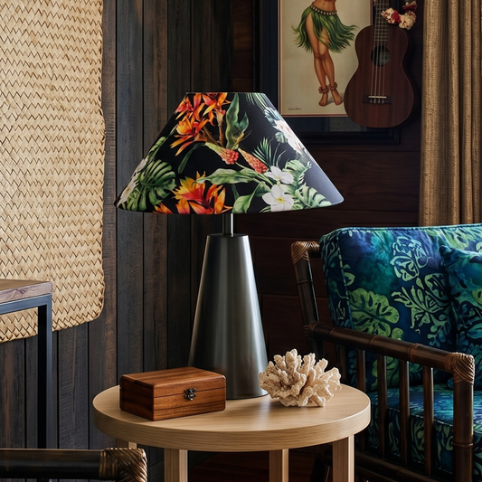 Hawaiian - Cone black Table lamp