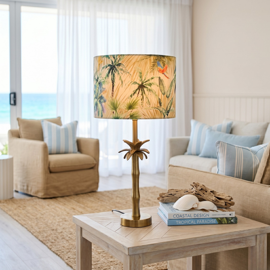 Tropical - Palm Brass Table lamp