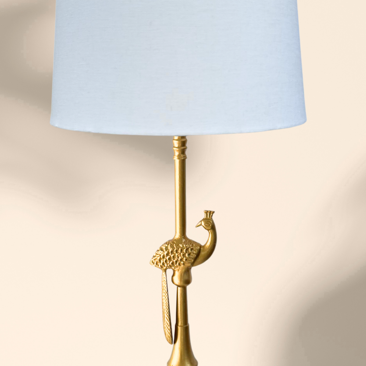 Linen off-white - Peacock Table lamp
