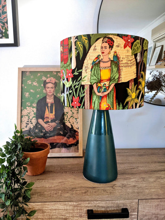 Frida's Garden black lampshade, Frida lampshade image 1