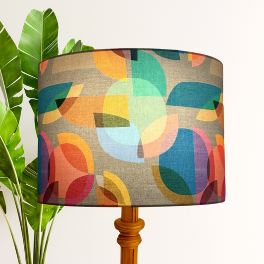 Multicolored Mid Century Modern Lampshade image 0