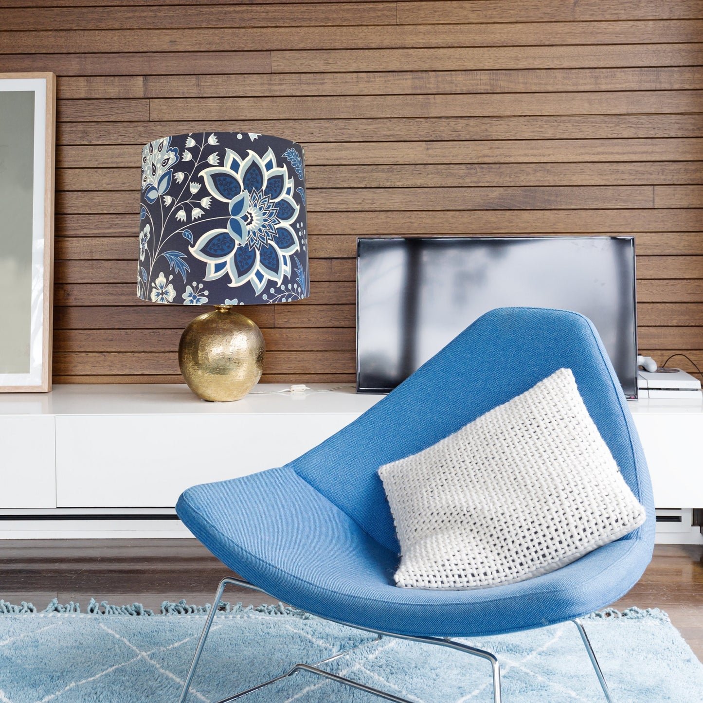 Dutch Navy lampshade | Hamptons lampshade image 3
