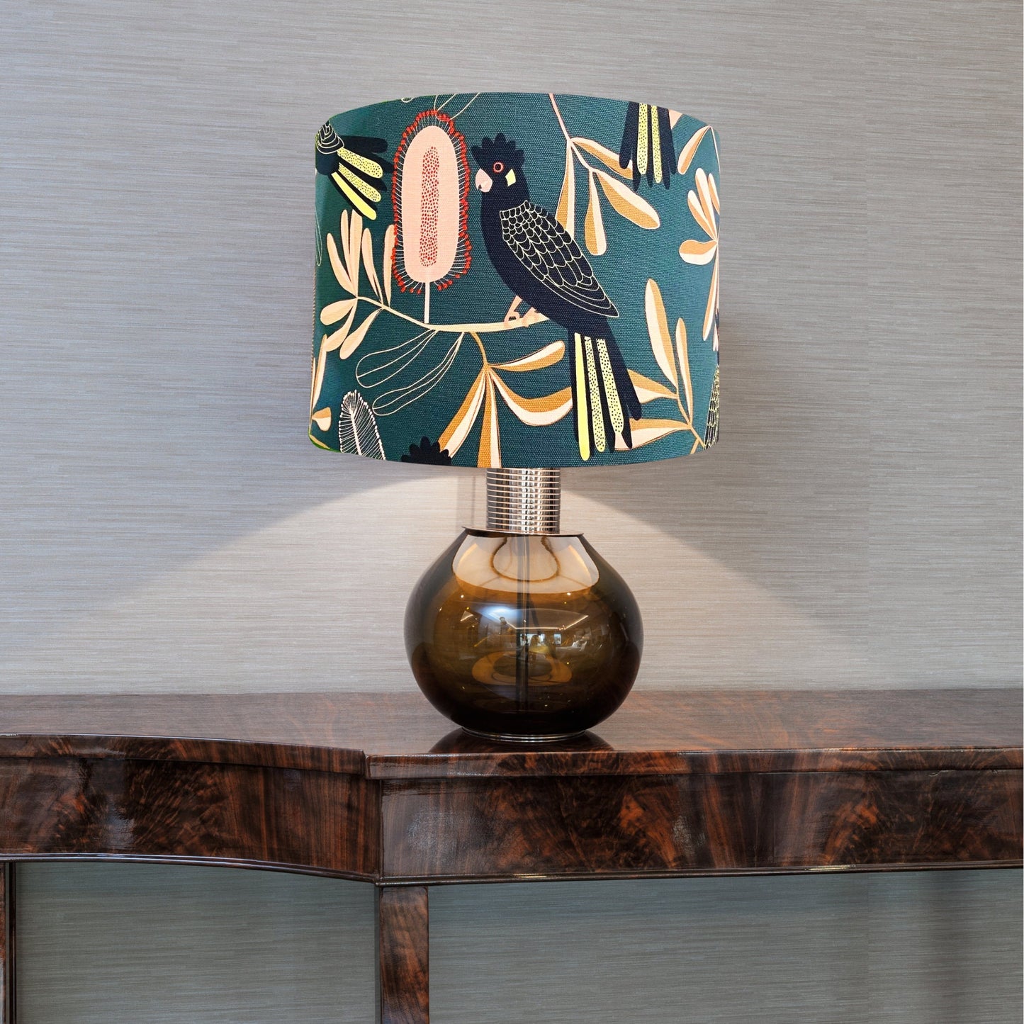 Yellow Tailed Black Cockatoo Lampshade image 3