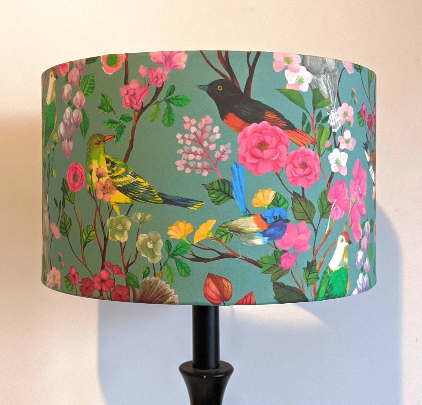 Birds and Flowers lampshade image 1