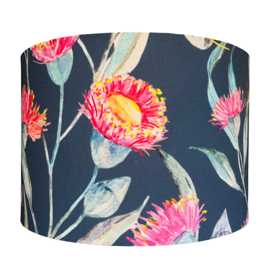 Navy Silver Princess XXL lamp shade  *Ready-Made*