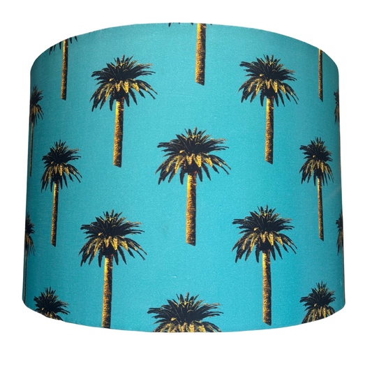 Turquoise Summer XXL lamp shade  *Ready-Made*