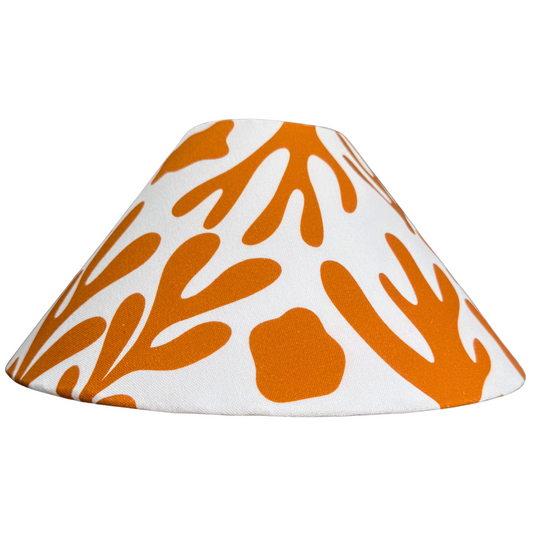 Coral Orange lamp shade  *Ready-Made*