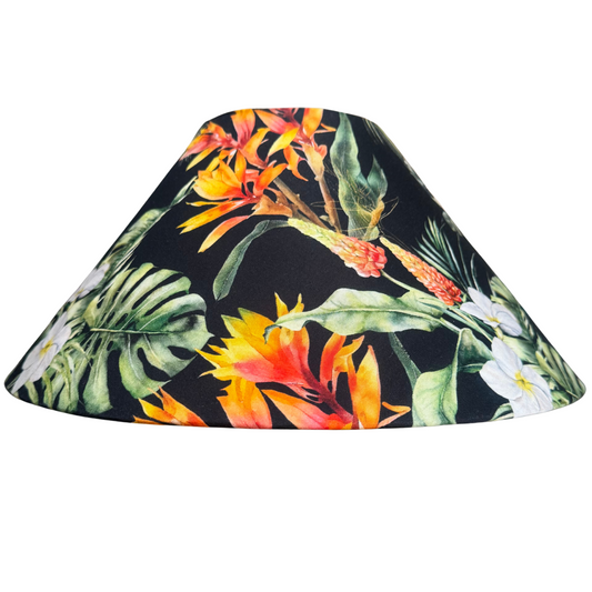 Hawaiian Black lamp shade  *Ready-Made*