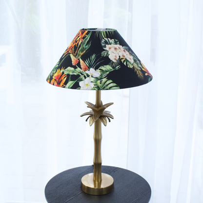 Hawaiian Palm Brass Table lamp