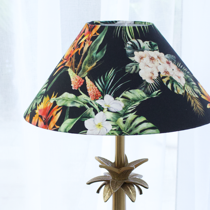 Hawaiian Palm Brass Table lamp