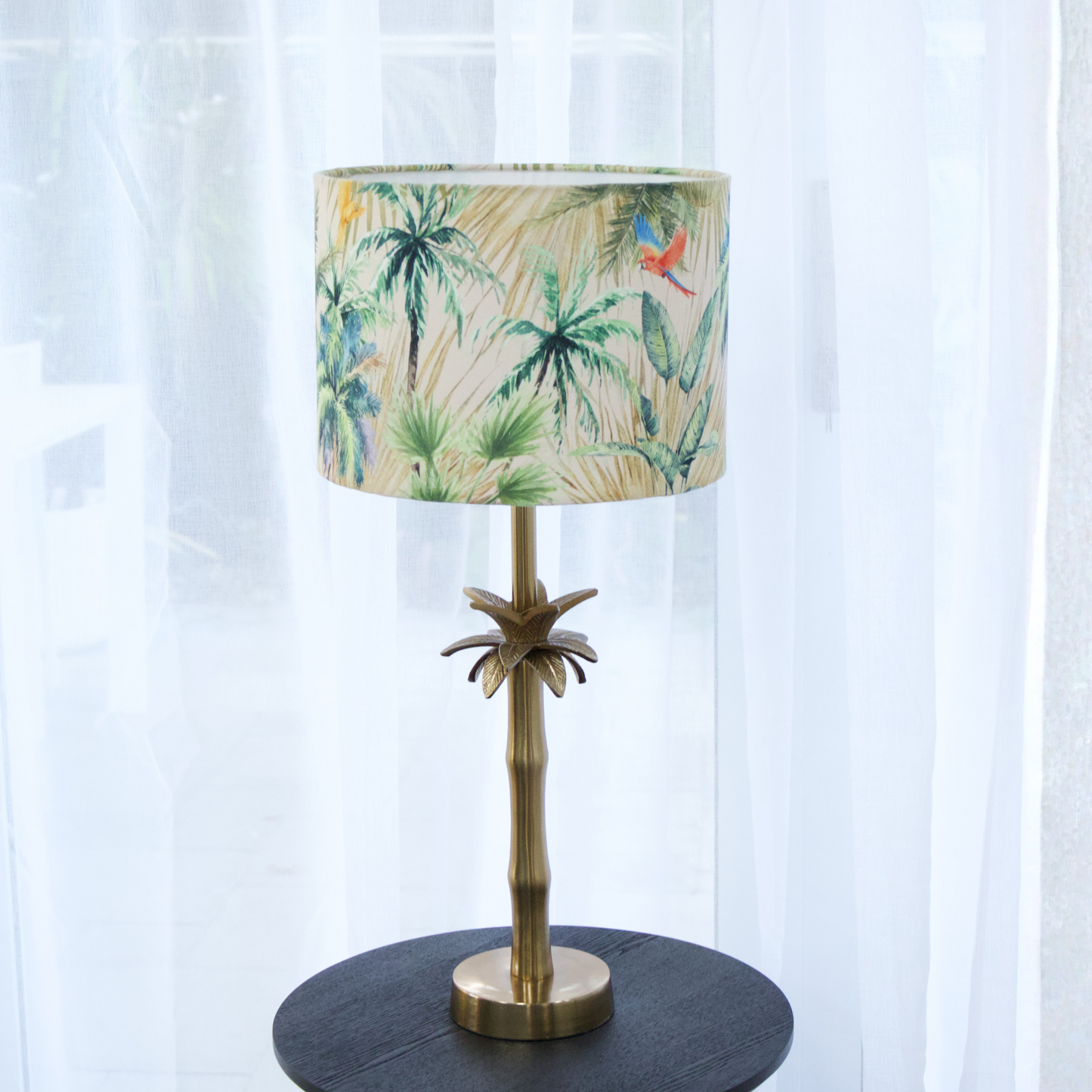 Tropical - Palm Brass Table lamp