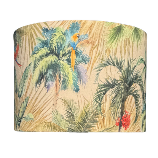 Canvas Tropical lamp shade  *Ready-Made*