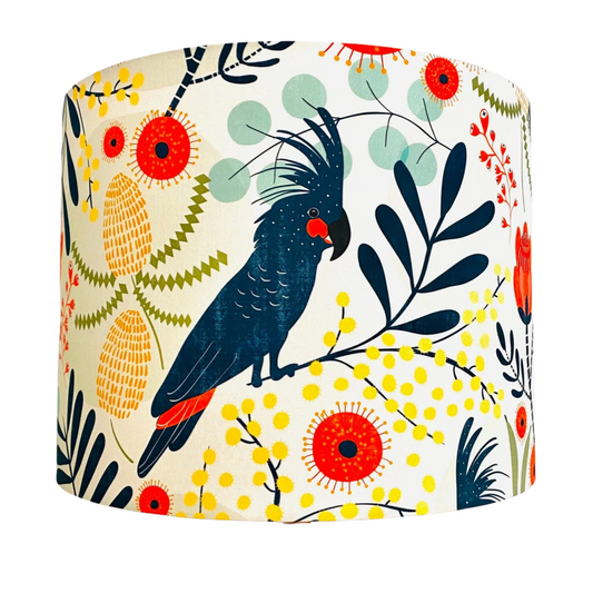 Palm cockatoo lampshade