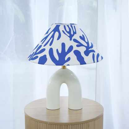 Blue Corals- Ivory Byron Table lamp