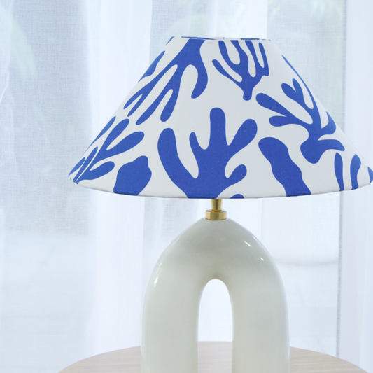 Blue Corals- Ivory Byron Table lamp