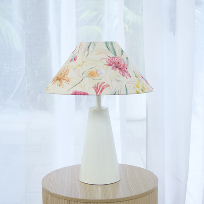 Australian Garden- Cone Ivory Table lamp