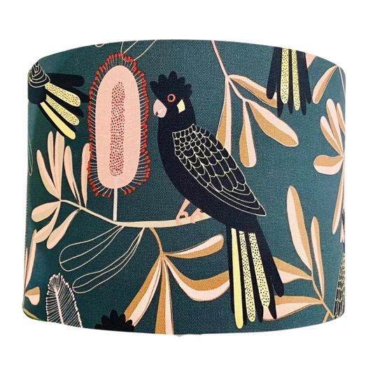 Yellow Tailed Black Cockatoo Lampshade