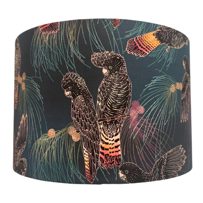 Red-tailed Black Cockatoo lampshades